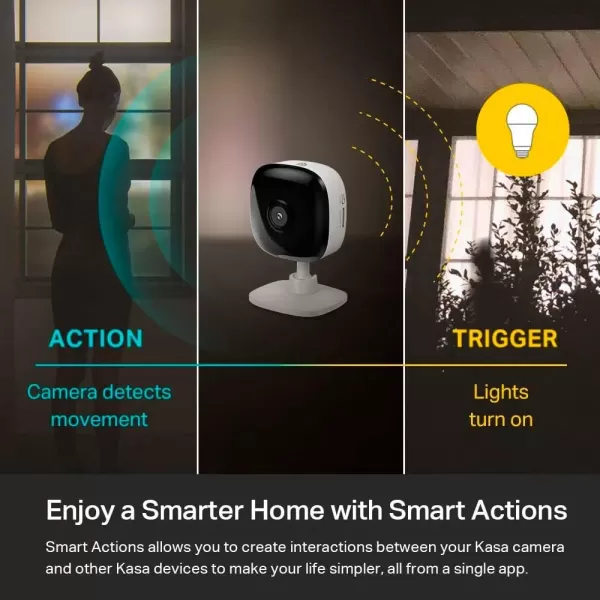 Kasa Smart Security Camera for Baby monitor 1080p HD IndoorCamera for Home Security with Motion Detection TwoWay Audio Night Vision Cloud ampamp SD Card Storage Works with Alexa ampamp Google Home EC60