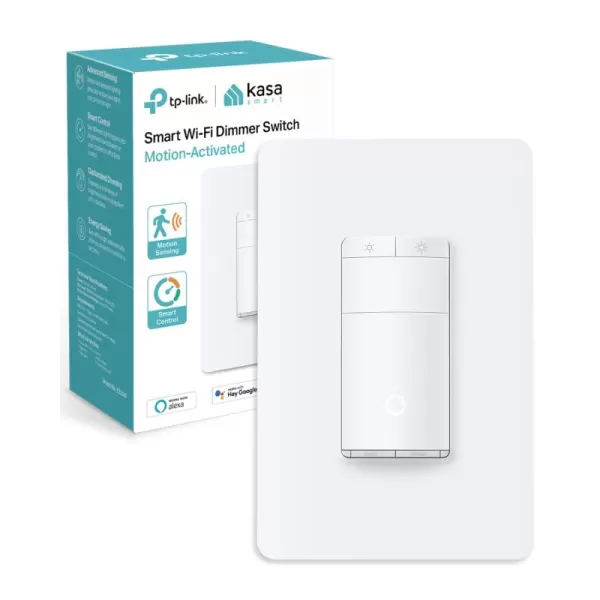 Kasa Smart Motion Sensor Switch Single Pole Needs Neutral Wire 24GHz WiFi Light Switch Works with Alexa ampamp Google Assistant UL Certified No Hub RequiredKS200MP2White2PackMotion Sensor  Dimmer
