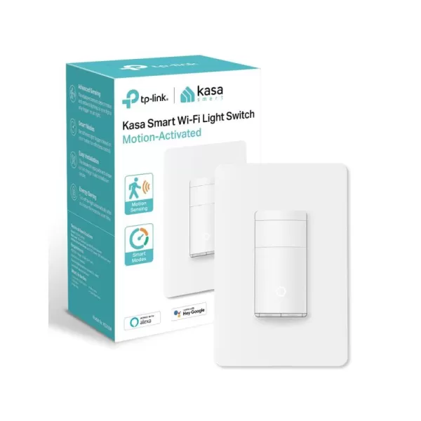Kasa Smart Motion Sensor Switch Single Pole Needs Neutral Wire 24GHz WiFi Light Switch Works with Alexa ampamp Google Assistant UL Certified No Hub RequiredKS200MP2White2PackMotion Sensor