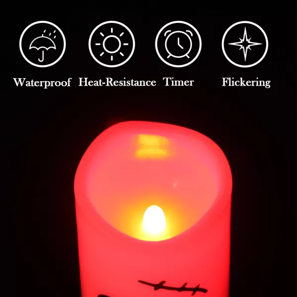 Eldnacele Flameless Votive Candles with Timer Bulk IndoorOutdoor Waterproof Tealight Candles Realistic Flickering Battery Operated LED Votive Candle Lights Pack of 123 Pack Color Changing
