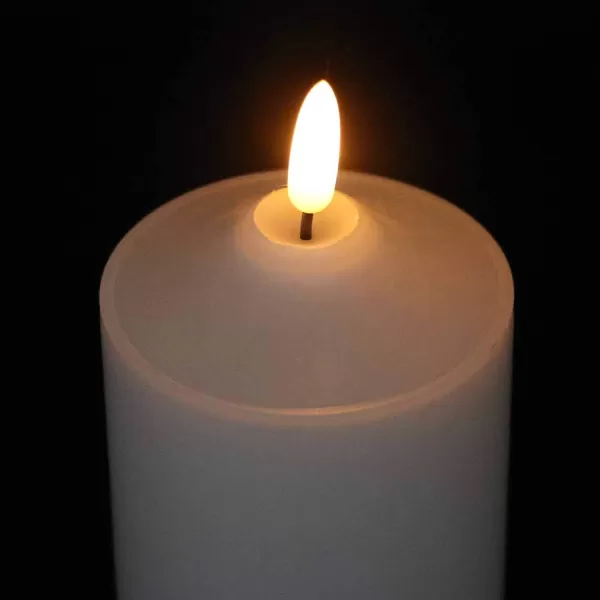 Eldnacele Flameless Votive Candles with Timer Bulk IndoorOutdoor Waterproof Tealight Candles Realistic Flickering Battery Operated LED Votive Candle Lights Pack of 12White