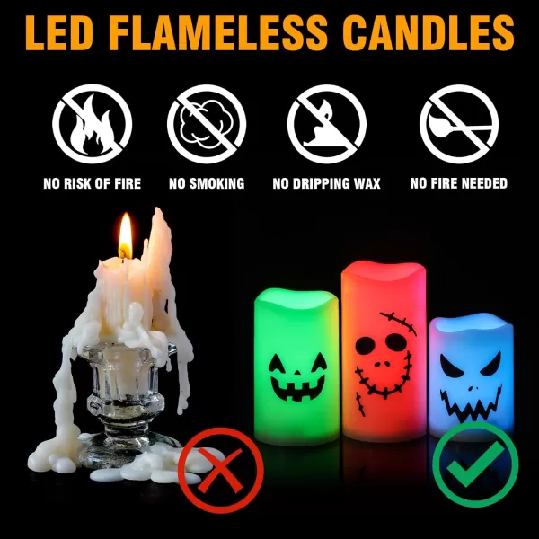 Eldnacele Flameless Votive Candles with Timer Bulk IndoorOutdoor Waterproof Tealight Candles Realistic Flickering Battery Operated LED Votive Candle Lights Pack of 123 Pack Color Changing
