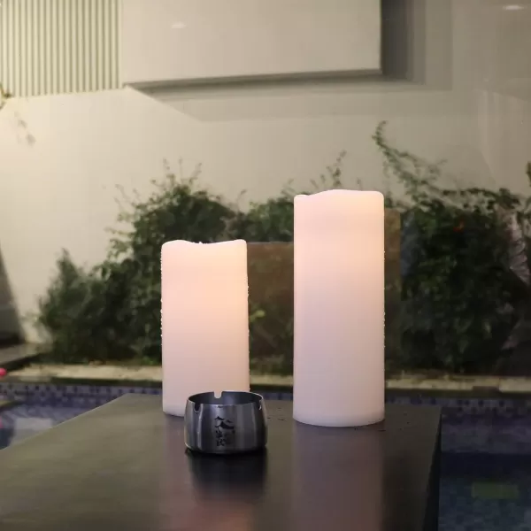 Eldnacele Flameless Votive Candles with Timer Bulk IndoorOutdoor Waterproof Tealight Candles Realistic Flickering Battery Operated LED Votive Candle Lights Pack of 122 Pack
