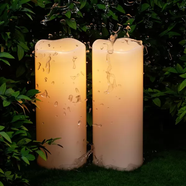 Eldnacele Flameless Votive Candles with Timer Bulk IndoorOutdoor Waterproof Tealight Candles Realistic Flickering Battery Operated LED Votive Candle Lights Pack of 122 Pack Remote