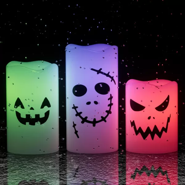Eldnacele Flameless Votive Candles with Timer Bulk IndoorOutdoor Waterproof Tealight Candles Realistic Flickering Battery Operated LED Votive Candle Lights Pack of 123 Pack Color Changing