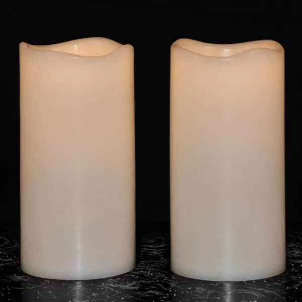 Eldnacele Flameless Votive Candles with Timer Bulk IndoorOutdoor Waterproof Tealight Candles Realistic Flickering Battery Operated LED Votive Candle Lights Pack of 122 PACK2