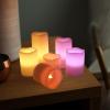 imageEldnacele Color Changing Candles Flameless Flickering LED Real Wax Battery Operated Pillar Candles Romantic Party Wedding Decoration Set of 6 H3 4quot 5quot 6quot X D3