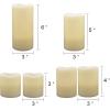 imageEldnacele Color Changing Candles Flameless Flickering LED Real Wax Battery Operated Pillar Candles Romantic Party Wedding Decoration Set of 6 H3 4quot 5quot 6quot X D3