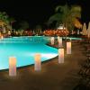 imageEldnacele 8quot 10quot  4quot Large Waterproof Outdoor Flameless Candles Remote and Timer Battery Operated White Plastic LED Flickering Pillar Candles 2 Pack Dinner Wedding Porch Garden Lanterns Home Decor2 Pack Cream 10