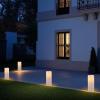 imageEldnacele 8quot 10quot  4quot Large Waterproof Outdoor Flameless Candles Remote and Timer Battery Operated White Plastic LED Flickering Pillar Candles 2 Pack Dinner Wedding Porch Garden Lanterns Home Decor2 Pack Cream 10
