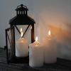 imageEldnacele Waterproof Flameless Flickering Candles with Remote and Timer Battery Operated LED Pillar Candles Indoor Outdoor White Plastic Candles Pack of 4 Wedding Dinner Home Decor D3 x H4 5quot 6quot 8quot3 Pack Waterproof