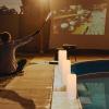 imageEldnacele Waterproof Flameless Flickering Candles with Remote and Timer Battery Operated LED Pillar Candles Indoor Outdoor White Plastic Candles Pack of 4 Wedding Dinner Home Decor D3 x H4 5quot 6quot 8quot2 Pack Remote