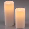 imageEldnacele Solar Flameless Flickering Candles Outdoor Waterproof Solar Powered Dusk to Dawn Plastic LED Pillar Candles Garden Camping Lanterns Wedding Holiday Decor 2Pcs4quot D8quot H2 Pack Solar 4 x 810