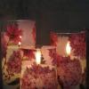 imageEldnacele Christmas Tree Glass Flameless Candles Remote and Timer Battery Operated Flickering LED Pillar Candles Warm White Light 3 Pack Dinner Xmas Festival Gift Holiday DecorGreen3456 InchRed