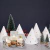 imageEldnacele Christmas Tree Glass Flameless Candles Remote and Timer Battery Operated Flickering LED Pillar Candles Warm White Light 3 Pack Dinner Xmas Festival Gift Holiday DecorGreen3456 InchSanta