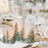 imageEldnacele Christmas Flickering Flameless Candles with 6 Hour Timer Silver Snowflake Decal Battery Operated Real Wax LED Pillar Candles Home Tabletop Holiday Decor3Pcs3456 InchesGreen Tree