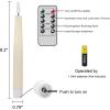 imageEldnacele Christmas Taper Flameless Candles with Remote and Timer Battery Operated Hand Painting Snowman 3D Wick Flickering Real Wax LED Candles Tabletop Holiday Xmas Decorations 2Pcs079quot114quot6 Pack Lvory