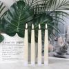 imageEldnacele Christmas Taper Flameless Candles with Remote and Timer Battery Operated Hand Painting Snowman 3D Wick Flickering Real Wax LED Candles Tabletop Holiday Xmas Decorations 2Pcs079quot114quot6 Pack Lvory