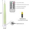 imageEldnacele Christmas Taper Flameless Candles with Remote and Timer Battery Operated Hand Painting Snowman 3D Wick Flickering Real Wax LED Candles Tabletop Holiday Xmas Decorations 2Pcs079quot114quot6 Pack Green Short