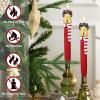 imageEldnacele Christmas Taper Flameless Candles with Remote and Timer Battery Operated Hand Painting Snowman 3D Wick Flickering Real Wax LED Candles Tabletop Holiday Xmas Decorations 2Pcs079quot114quotDeer