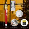 imageEldnacele Christmas Taper Flameless Candles with Remote and Timer Battery Operated Hand Painting Snowman 3D Wick Flickering Real Wax LED Candles Tabletop Holiday Xmas Decorations 2Pcs079quot114quotDeer