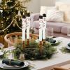 imageEldnacele Christmas Taper Flameless Candles with Remote and Timer Battery Operated Hand Painting Snowman 3D Wick Flickering Real Wax LED Candles Tabletop Holiday Xmas Decorations 2Pcs079quot114quotSnowman