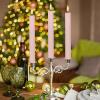 imageEldnacele Christmas Taper Flameless Candles with Remote and Timer Battery Operated Hand Painting Snowman 3D Wick Flickering Real Wax LED Candles Tabletop Holiday Xmas Decorations 2Pcs079quot114quot6 Pack Pink