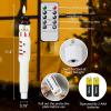 imageEldnacele Christmas Taper Flameless Candles with Remote and Timer Battery Operated Hand Painting Snowman 3D Wick Flickering Real Wax LED Candles Tabletop Holiday Xmas Decorations 2Pcs079quot114quotSnowman