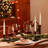 imageEldnacele Christmas Taper Flameless Candles with Remote and Timer Battery Operated Hand Painting Snowman 3D Wick Flickering Real Wax LED Candles Tabletop Holiday Xmas Decorations 2Pcs079quot114quot6 Pack Lvory