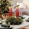 imageEldnacele Christmas Taper Flameless Candles with Remote and Timer Battery Operated Hand Painting Snowman 3D Wick Flickering Real Wax LED Candles Tabletop Holiday Xmas Decorations 2Pcs079quot114quotDeer