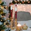 imageEldnacele Christmas Taper Flameless Candles with Remote and Timer Battery Operated Hand Painting Snowman 3D Wick Flickering Real Wax LED Candles Tabletop Holiday Xmas Decorations 2Pcs079quot114quotSanta