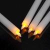 imageEldnacele Flameless Flickering Taper Candles with Remote and Timer Window Candles Warm Real Wax Unscented 952 Pack Ivory for Home Wedding Party Christmas Decoration4 Pack White