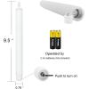 imageEldnacele Flameless Flickering Taper Candles with Remote and Timer Window Candles Warm Real Wax Unscented 952 Pack Ivory for Home Wedding Party Christmas Decoration2 Pack White
