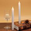 imageEldnacele Flameless Flickering Taper Candles with Remote and Timer Window Candles Warm Real Wax Unscented 952 Pack Ivory for Home Wedding Party Christmas DecorationIvory