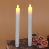 imageEldnacele Flameless Flickering Taper Candles with Remote and Timer Window Candles Warm Real Wax Unscented 952 Pack Ivory for Home Wedding Party Christmas DecorationIvory