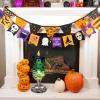 imageEldnacele Halloween Snow Globe Candles Lighted Lamp USB Powered Battery Operated Spooky Spinning Water Glittering Tornado Flameless Candles Skeleton Hand Holder Halloween Centerpiece DecorCastleBSpider Skeleton Hand Holder