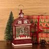 imageEldnacele Musical Snow Globe Lantern with Timer Lighted USBBattery Operated Swirling Singing Water Glittering Snow Globes Lamp for Adults and Kids Christmas Decoration CarRed Car