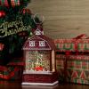 imageEldnacele Musical Snow Globe Lantern with Timer Lighted USBBattery Operated Swirling Singing Water Glittering Snow Globes Lamp for Adults and Kids Christmas Decoration CarRed Car