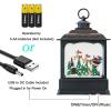 imageEldnacele Musical Snow Globe Lantern with Timer Lighted USBBattery Operated Swirling Singing Water Glittering Snow Globes Lamp for Adults and Kids Christmas Decoration CarSanta