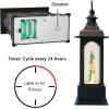 imageEldnacele Musical Snow Globe Lantern with Timer Lighted USBBattery Operated Swirling Singing Water Glittering Snow Globes Lamp for Adults and Kids Christmas Decoration CarSnowman