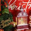 imageEldnacele Musical Snow Globe Lantern with Timer Lighted USBBattery Operated Swirling Singing Water Glittering Snow Globes Lamp for Adults and Kids Christmas Decoration CarRed Santa