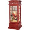 imageEldnacele Nativity Music Snow Globe Lantern with 6 Hour Timer Battery Operated ampamp USB Powered Singing Lighted Lamp Swirling Water Glittering Christmas Decoration Holiday Decor LanternPhone Booth