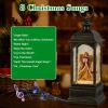 imageEldnacele Nativity Music Snow Globe Lantern with 6 Hour Timer Battery Operated ampamp USB Powered Singing Lighted Lamp Swirling Water Glittering Christmas Decoration Holiday Decor LanternBronze Angel