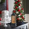 imageEldnacele Nativity Music Snow Globe Lantern with 6 Hour Timer Battery Operated ampamp USB Powered Singing Lighted Lamp Swirling Water Glittering Christmas Decoration Holiday Decor LanternCarolers
