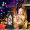imageEldnacele 12 Christmas Snow Globe Lantern Snowman with Music ampamp Timer USB LinedBattery Operated Lighted Water Glittering Lantern for Christmas Festival Decoration Gifts  SnowmanSnowman