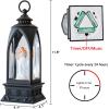 imageEldnacele 12 Christmas Snow Globe Lantern Snowman with Music ampamp Timer USB LinedBattery Operated Lighted Water Glittering Lantern for Christmas Festival Decoration Gifts  SnowmanAngel