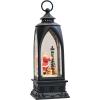 imageEldnacele 12 Christmas Snow Globe Lantern Snowman with Music ampamp Timer USB LinedBattery Operated Lighted Water Glittering Lantern for Christmas Festival Decoration Gifts  SnowmanSanta