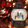 imageEldnacele Snow Globe Lighted Christmas Decorations Snowman Claus Singing Snow Globe Lantern with Swirling Glitter Holiday Party Gifts and DecorationsSnowman