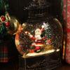 imageEldnacele Snow Globe Lighted Christmas Decorations Snowman Claus Singing Snow Globe Lantern with Swirling Glitter Holiday Party Gifts and DecorationsSanta
