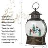 imageEldnacele Snow Globe Lighted Christmas Decorations Snowman Claus Singing Snow Globe Lantern with Swirling Glitter Holiday Party Gifts and DecorationsSnowman